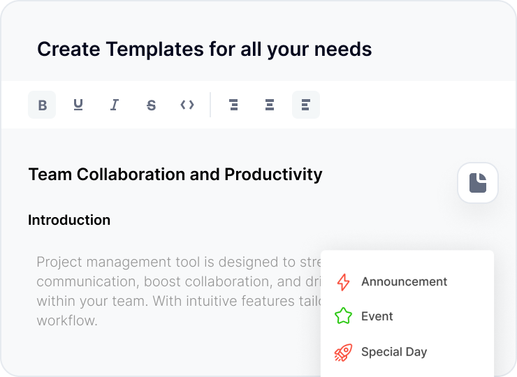 Explore Our Library of Templates